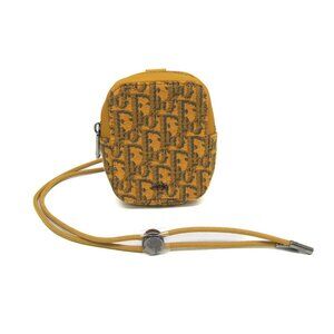CHRISTIAN DIOR Yellow Leather Shoulder Bag